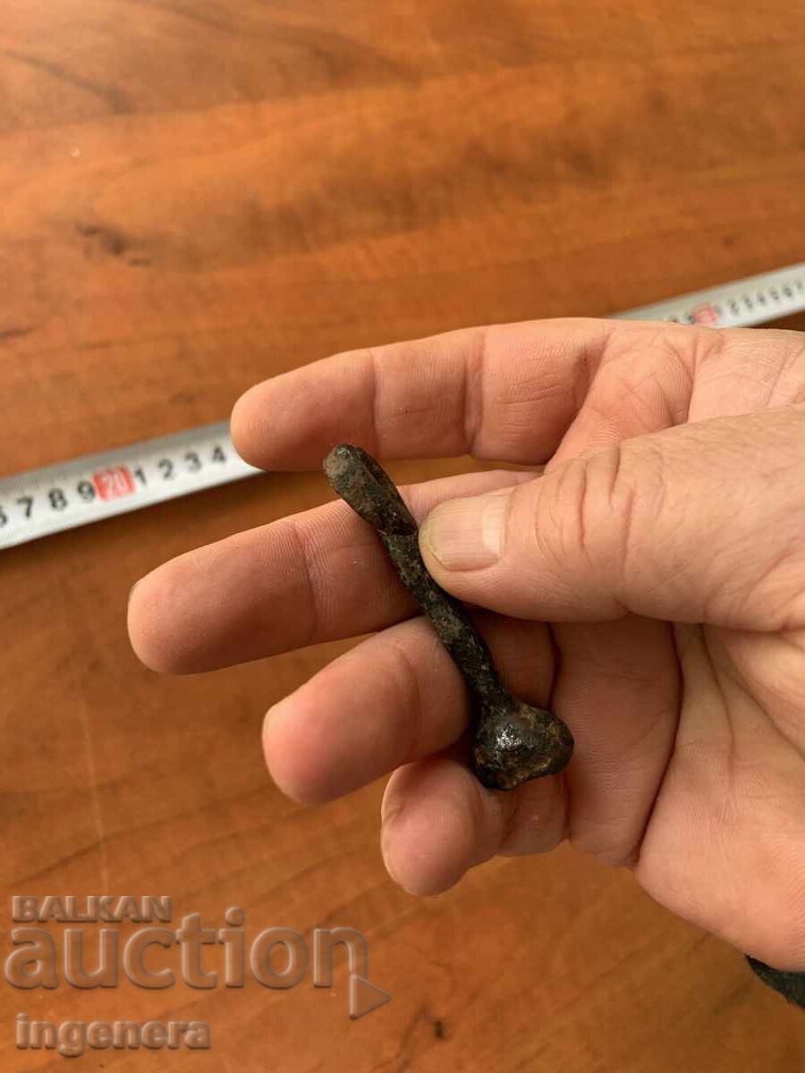 LIMBĂ DE BROASCĂ DIN FIER FORJAT ANTIC - 5
