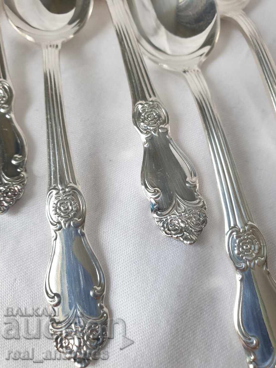Auction  Set of silver plated spoons