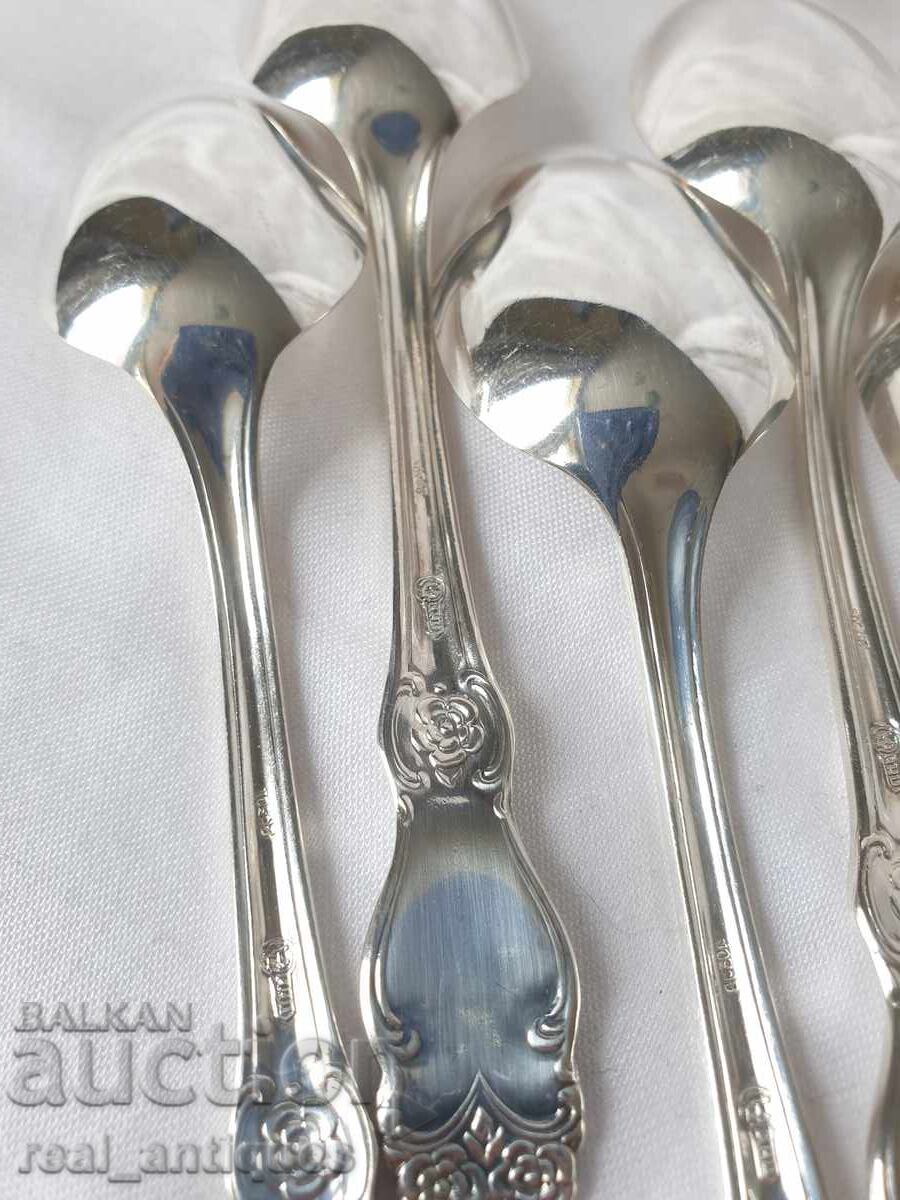 Set of silver plated spoons - 6