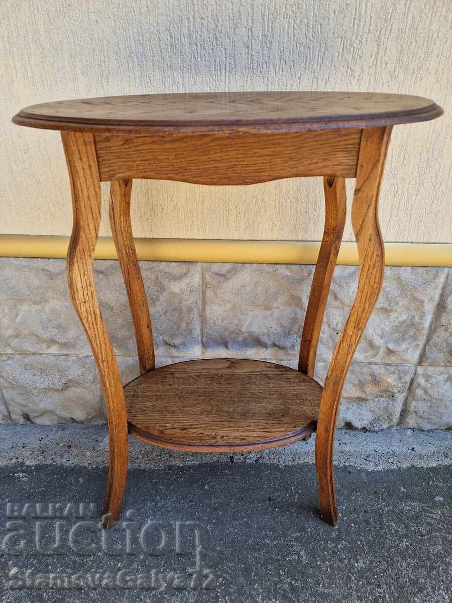 Auction  Great antique French solid wood table