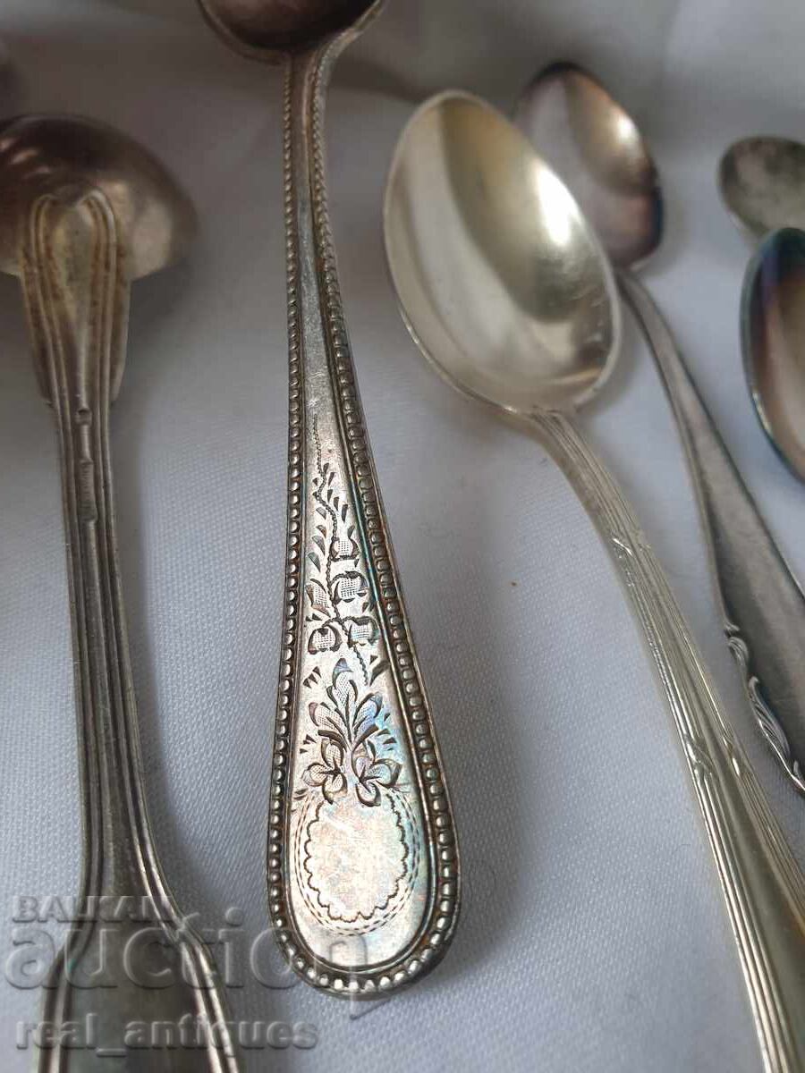 Set de lingurițe argintate - 5