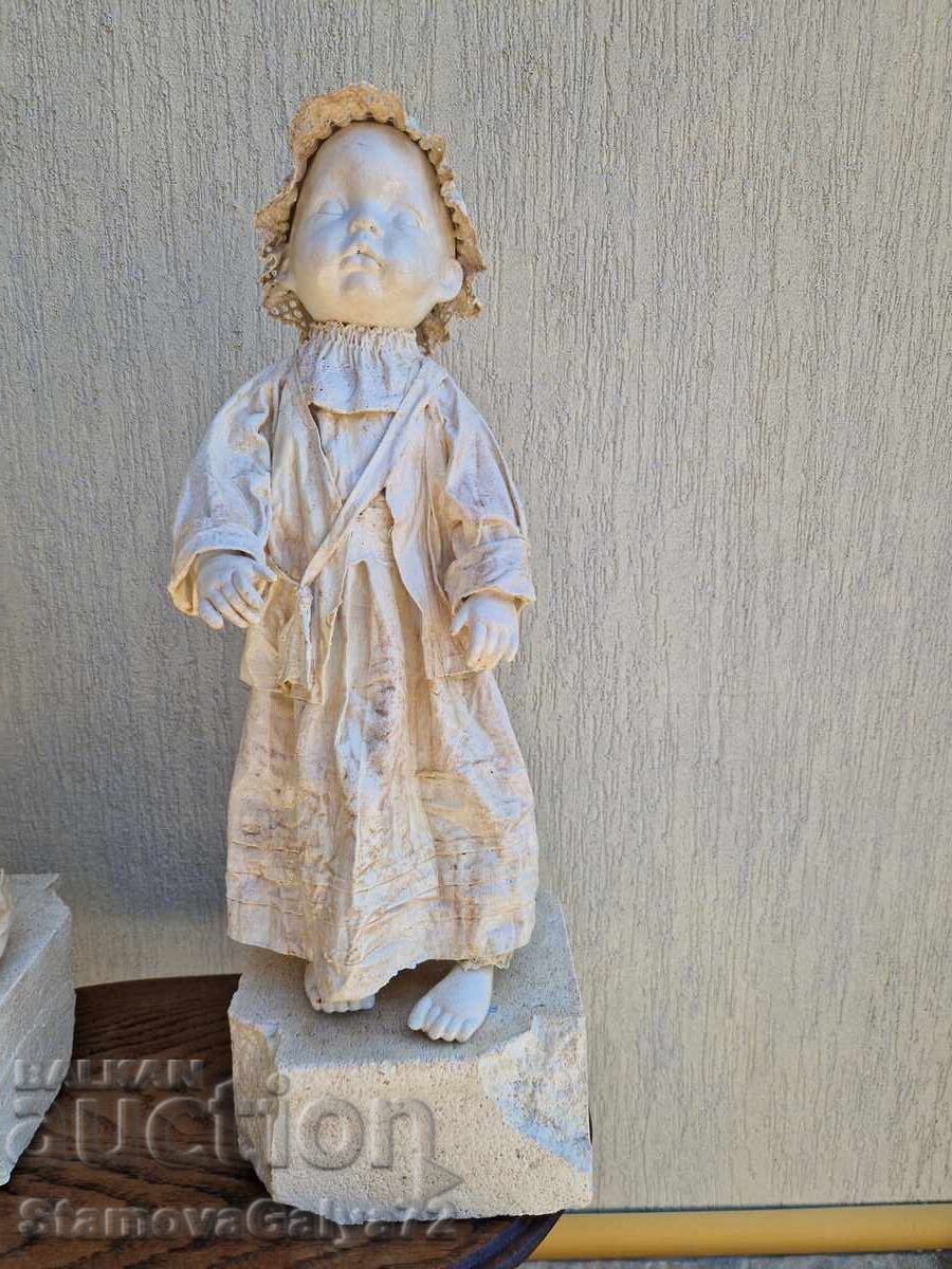 Auction  Pair of Unique Antique French Papier-Mâché Figures