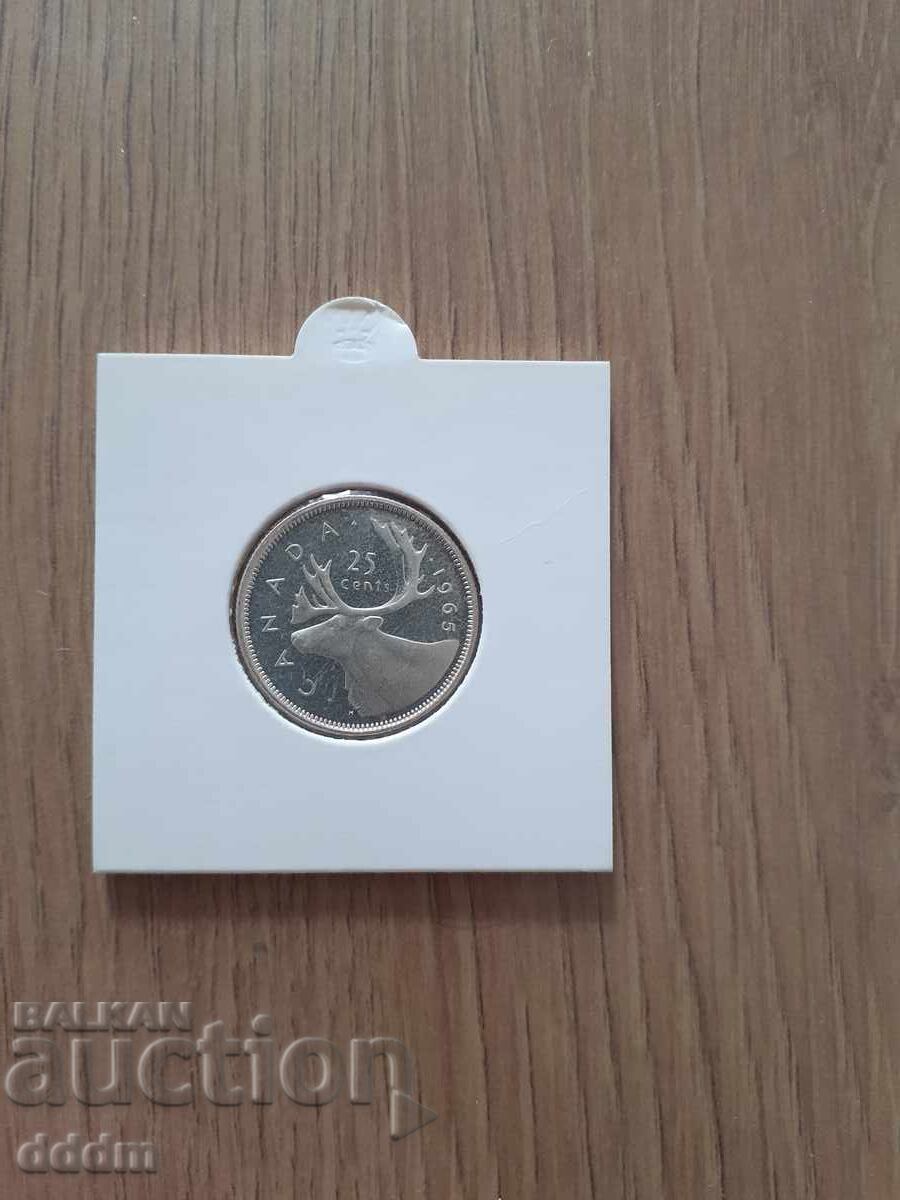 25 cenți Canada 1965