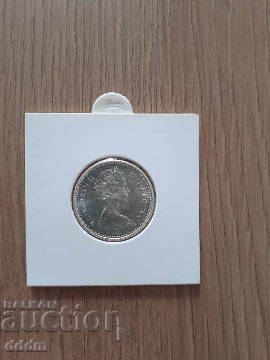 25 cenți Canada 1967 cu preț € 10.00 | 19.56 BGN 25 cenți Canada 1967 cu preț € 10.00 | 19.56 BGN