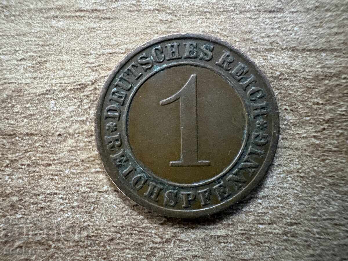 Germania - 1 Reichspfennig (1934) - A