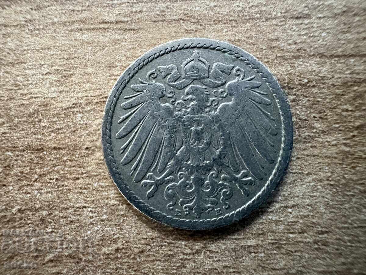 Γερμανία - 5 πένιγκ (1897) - E με τιμή € 1.80 | 3.52 BGN