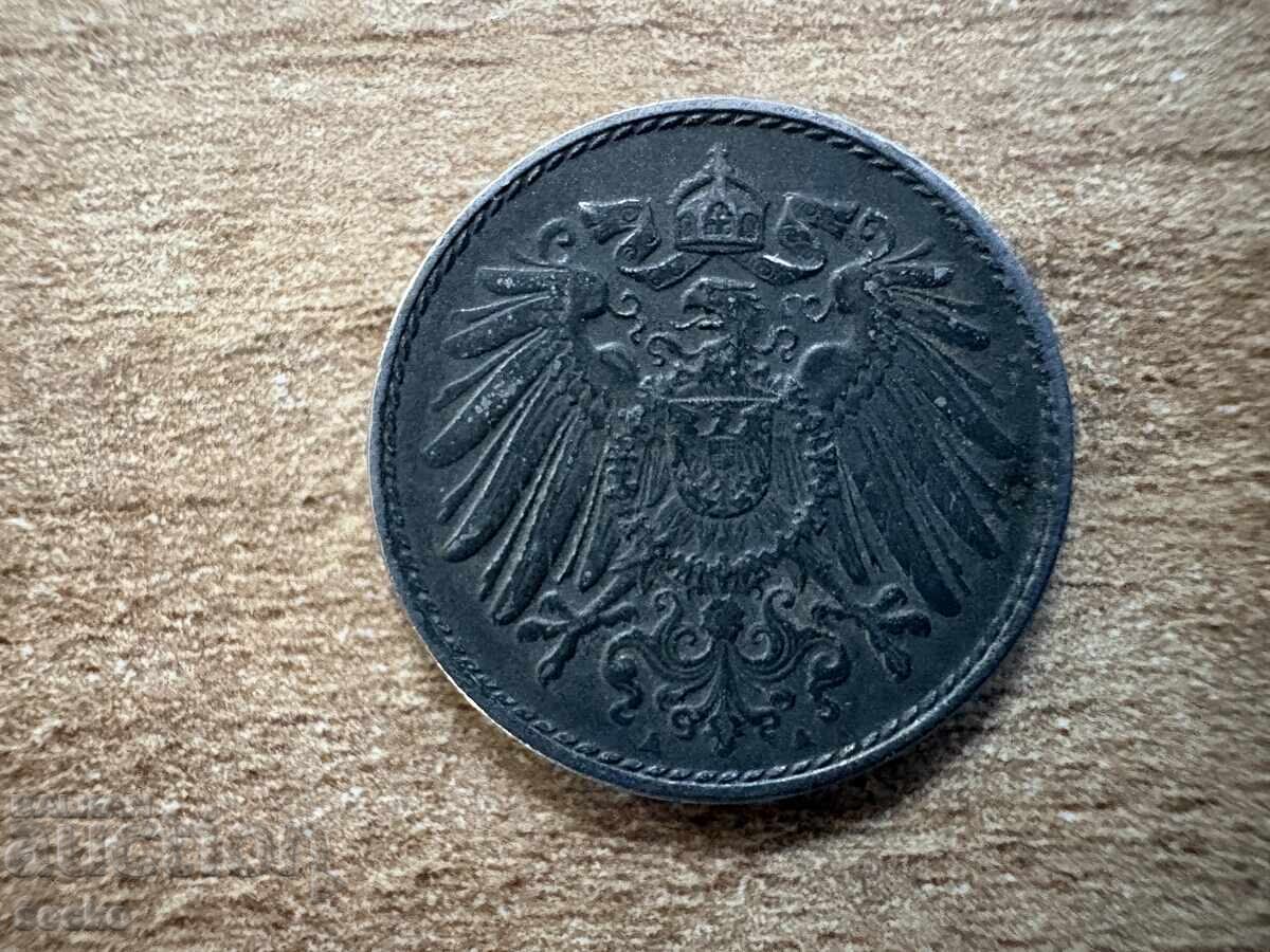 Germania - 5 pfenigi (1918) - A cu preț € 0.25 | 0.49 BGN