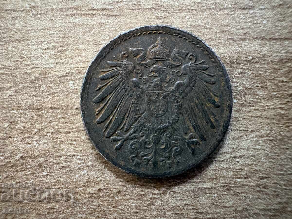 Germany - 5 Pfennig (1918) - F with price € 0.25 | 0.49 BGN