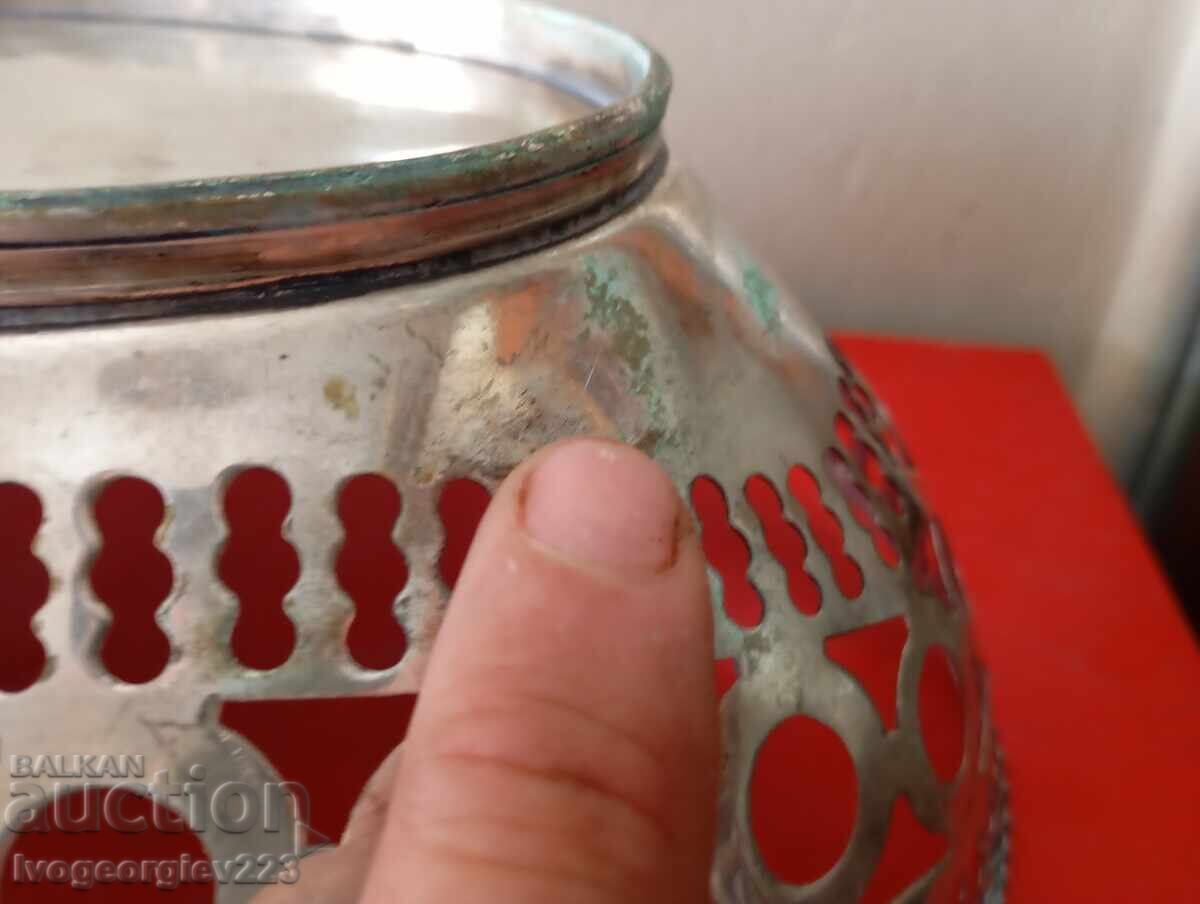 Silver-plated fruit bowl, bowl, basket Art Nouveau - 5