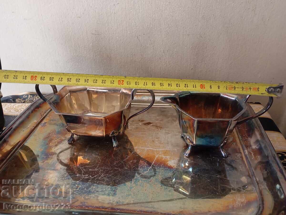 Set de servire argintat Art Deco - 6