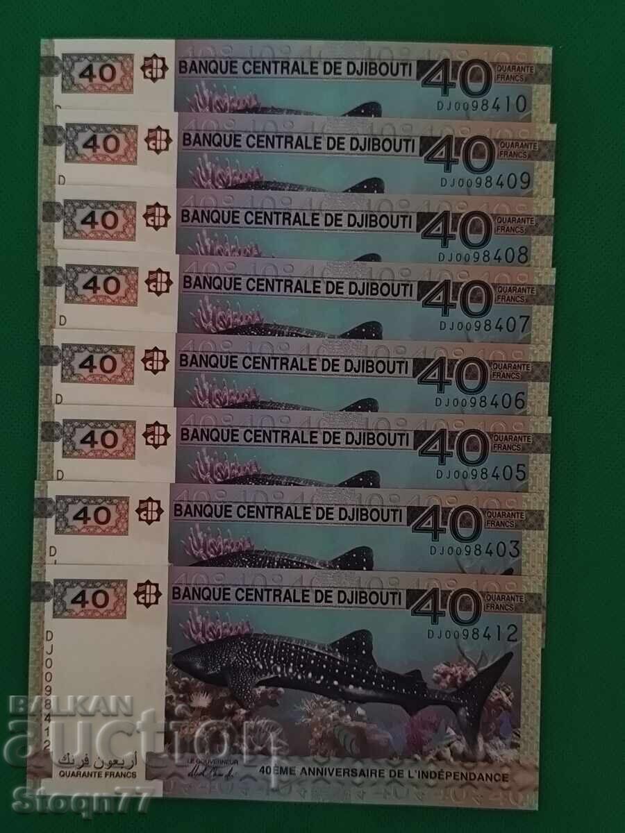 Djibouti 40 franci 2017 Djibouti 40 franci 2017