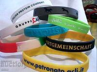 Silicone bracelets engraved
