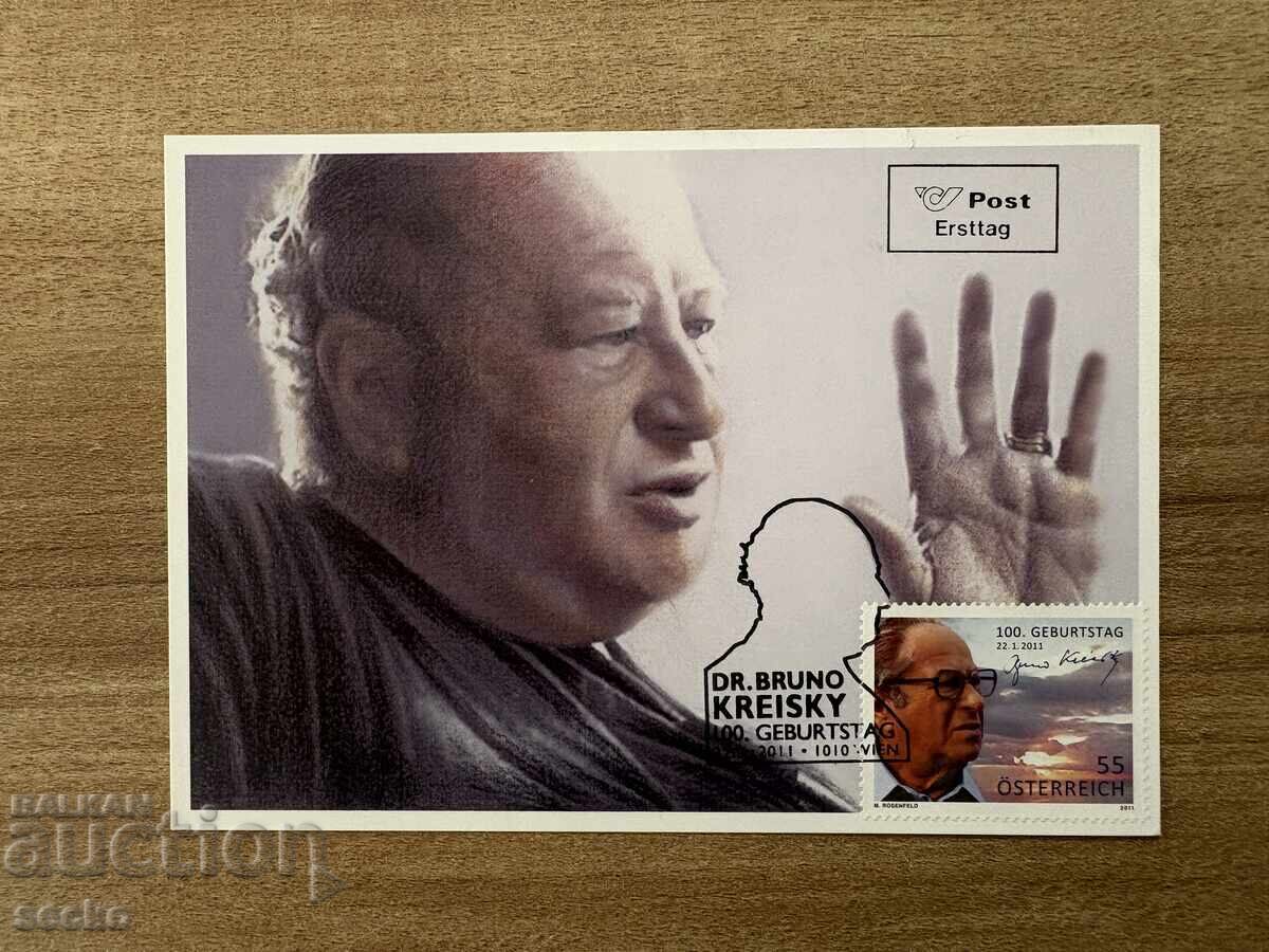 Austria - Maximum card - 100 years since the birth of... (2011)