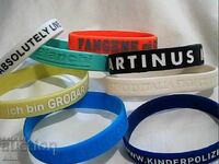 Silicone bracelets engraved