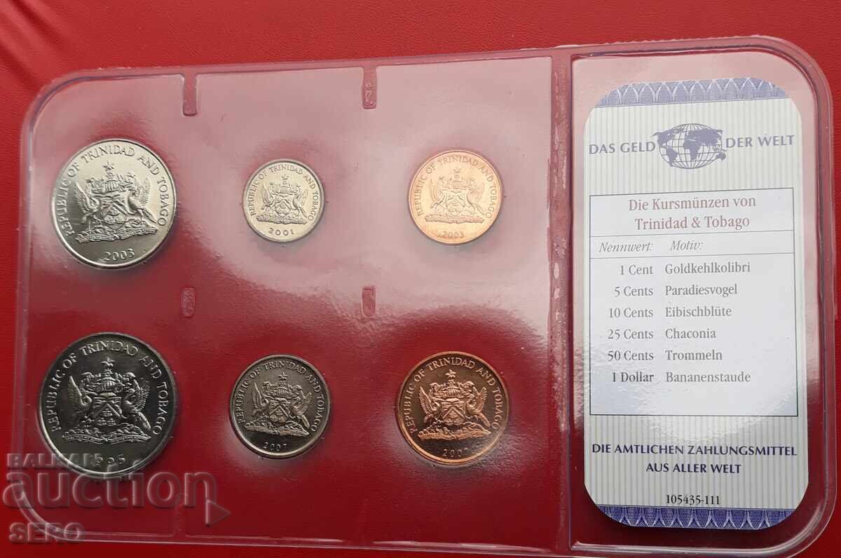 Insulele Trinidad și Tobago - SET 1995-2007 din 6 monede cu preț € 10.00 | 19.56 BGN