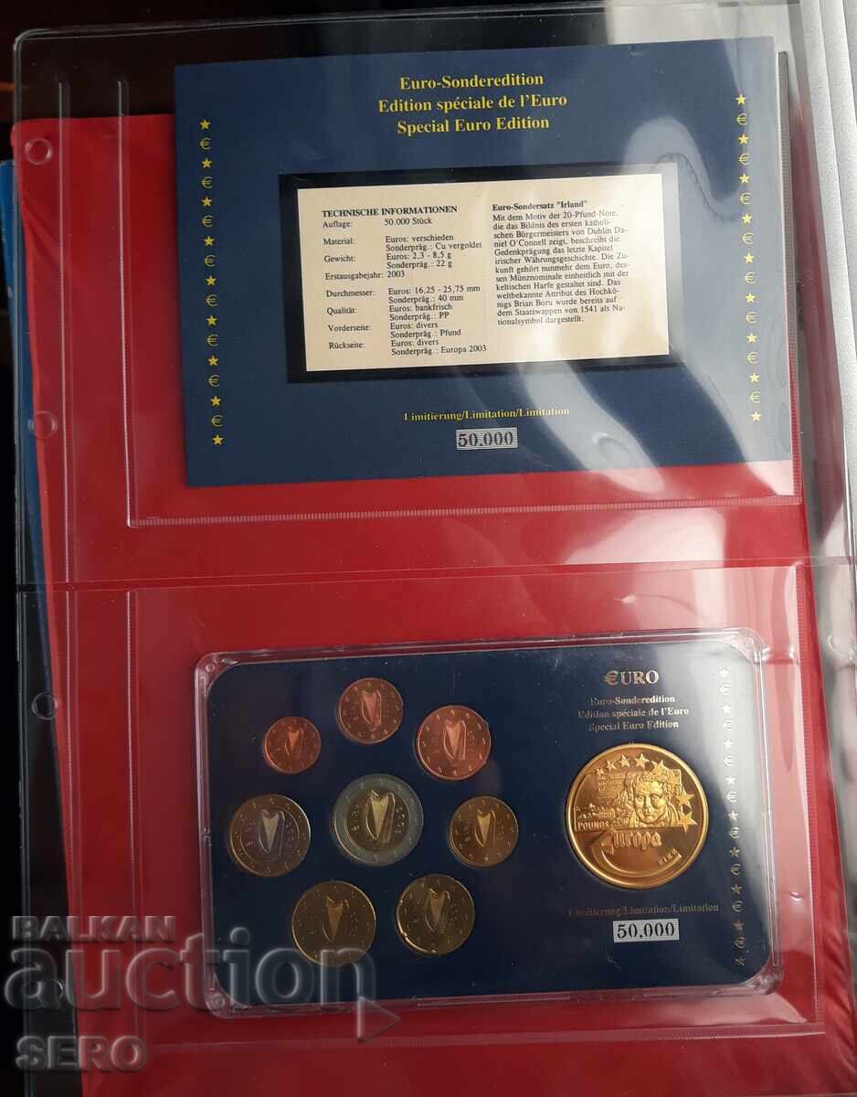 Ιρλανδία-ΣΕΤ 2005 από 8 νομίσματα και μετάλλιο με τιμή € 19.00 | 37.16 BGN Ιρλανδία-ΣΕΤ 2005 από 8 νομίσματα και μετάλλιο με τιμή € 19.00 | 37.16 BGN