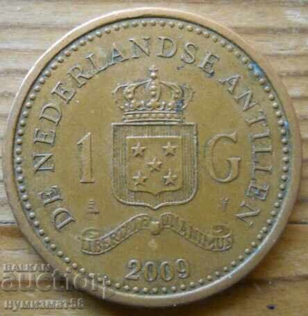 1 gulden 2009 - Antilele Olandeze 1 gulden 2009 - Antilele Olandeze