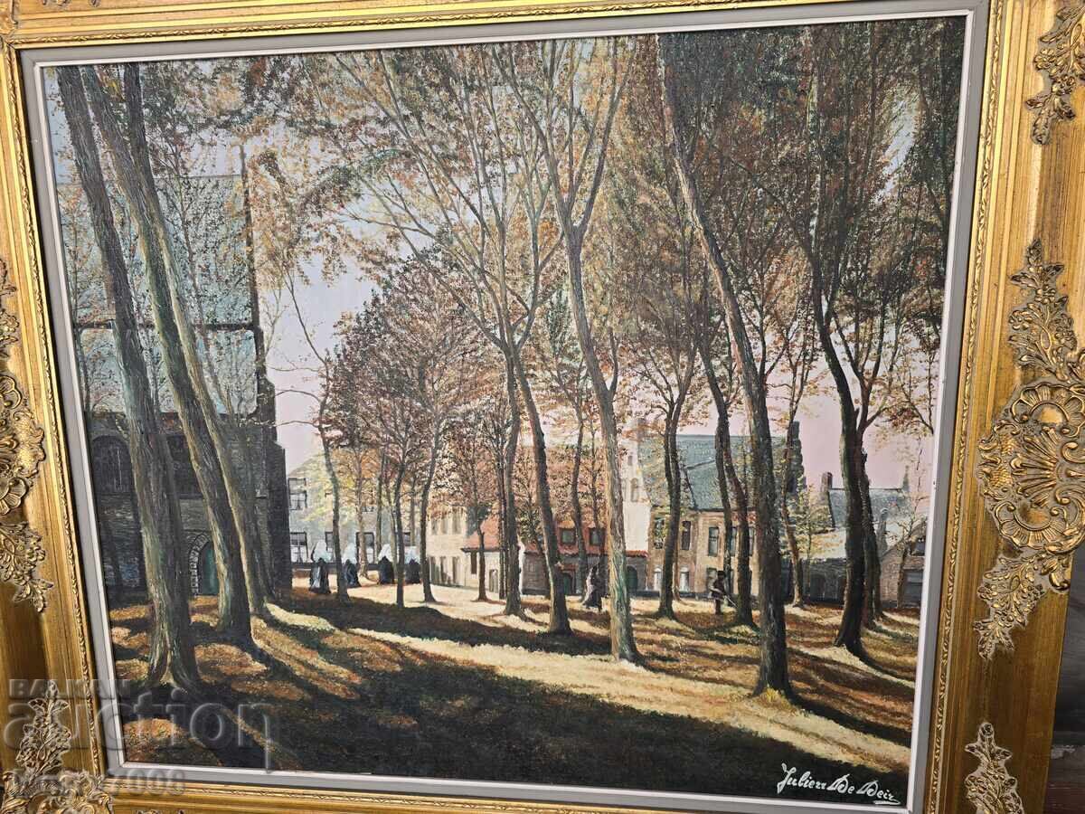 Livrarea Vând tablou vechi de maestru – 100 cm pe 90 cm! Livrarea Vând tablou vechi de maestru – 100 cm pe 90 cm!