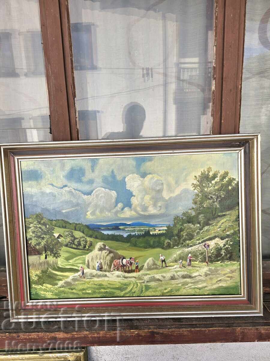 Πωλείται παλιός πίνακας ζωγραφικής από τεχνίτη – 84εκ. επί 60εκ.! με τιμή € 130.00 | 254.26 BGN