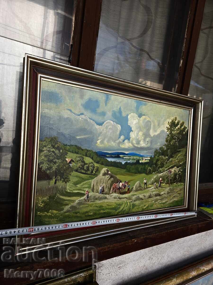 Πωλείται παλιός πίνακας ζωγραφικής από τεχνίτη – 84εκ. επί 60εκ.! - 7