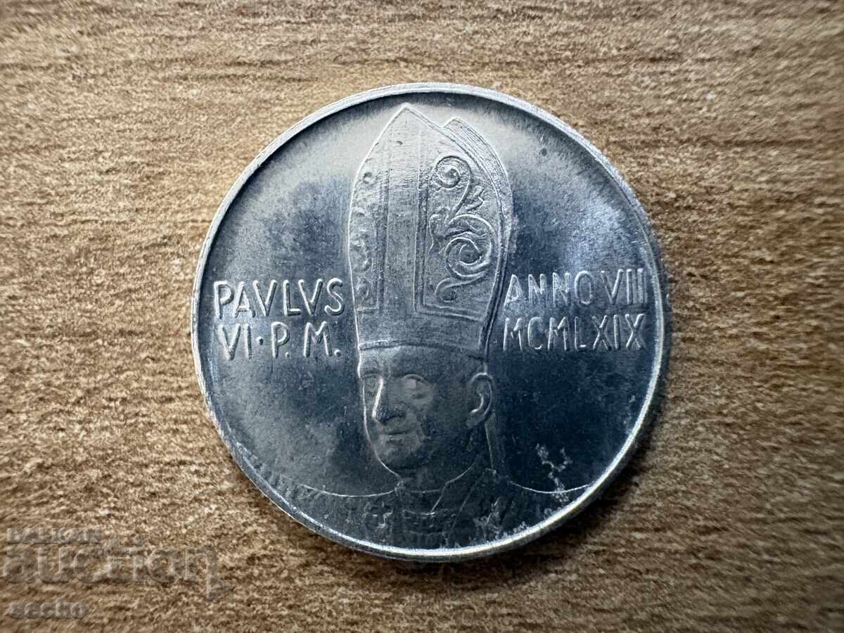Vatican - 5 lire (1969) cu preț € 1.80 | 3.52 BGN