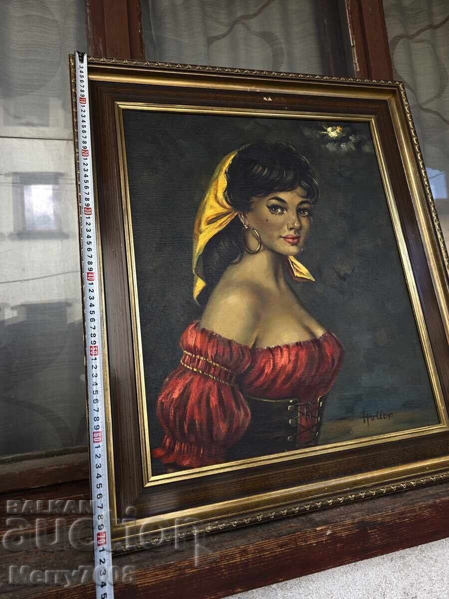 Πωλείται παλιός πίνακας ζωγραφικής, λάδι σε καμβά! - 5