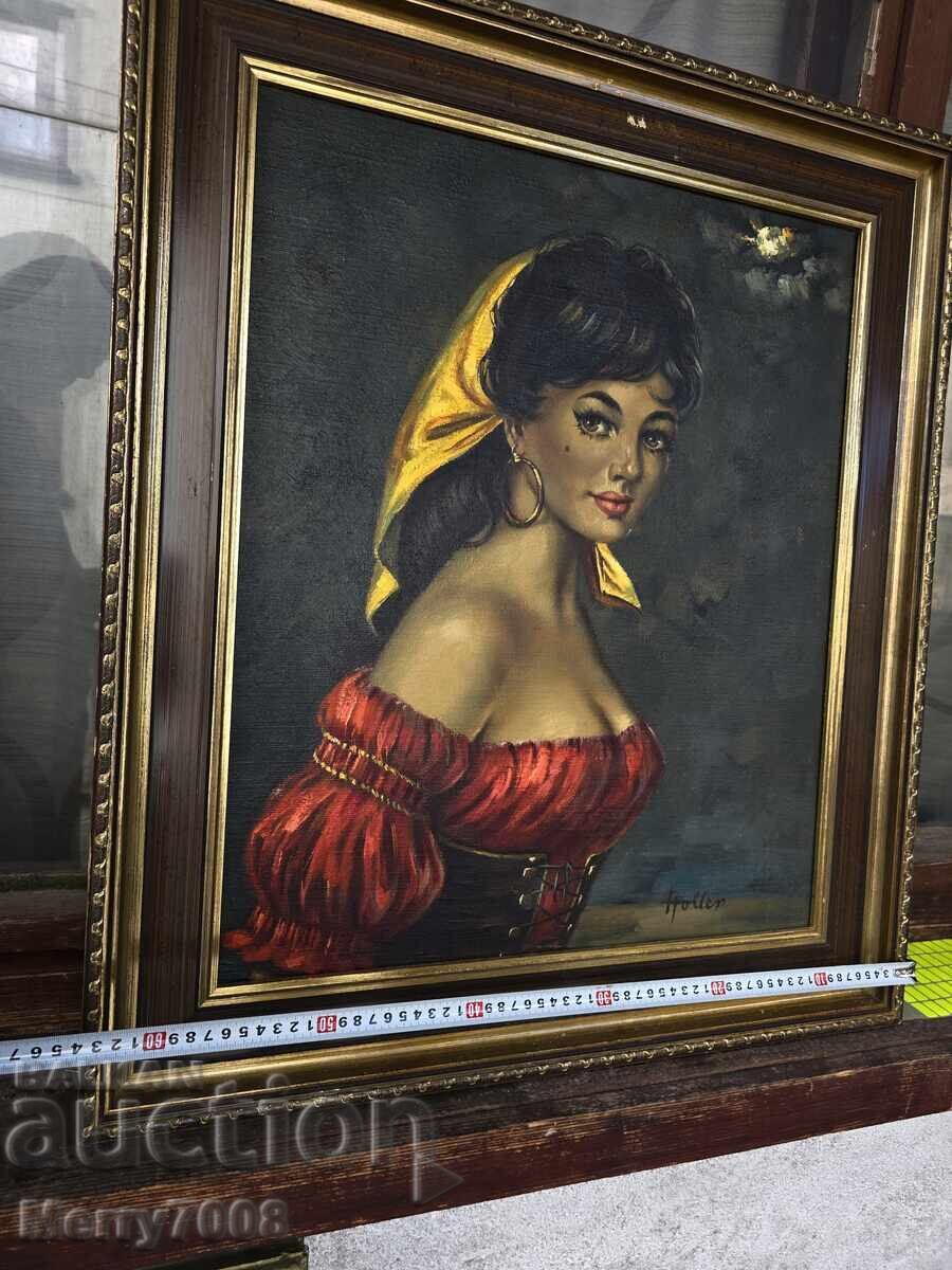 Πωλείται παλιός πίνακας ζωγραφικής, λάδι σε καμβά! - 6