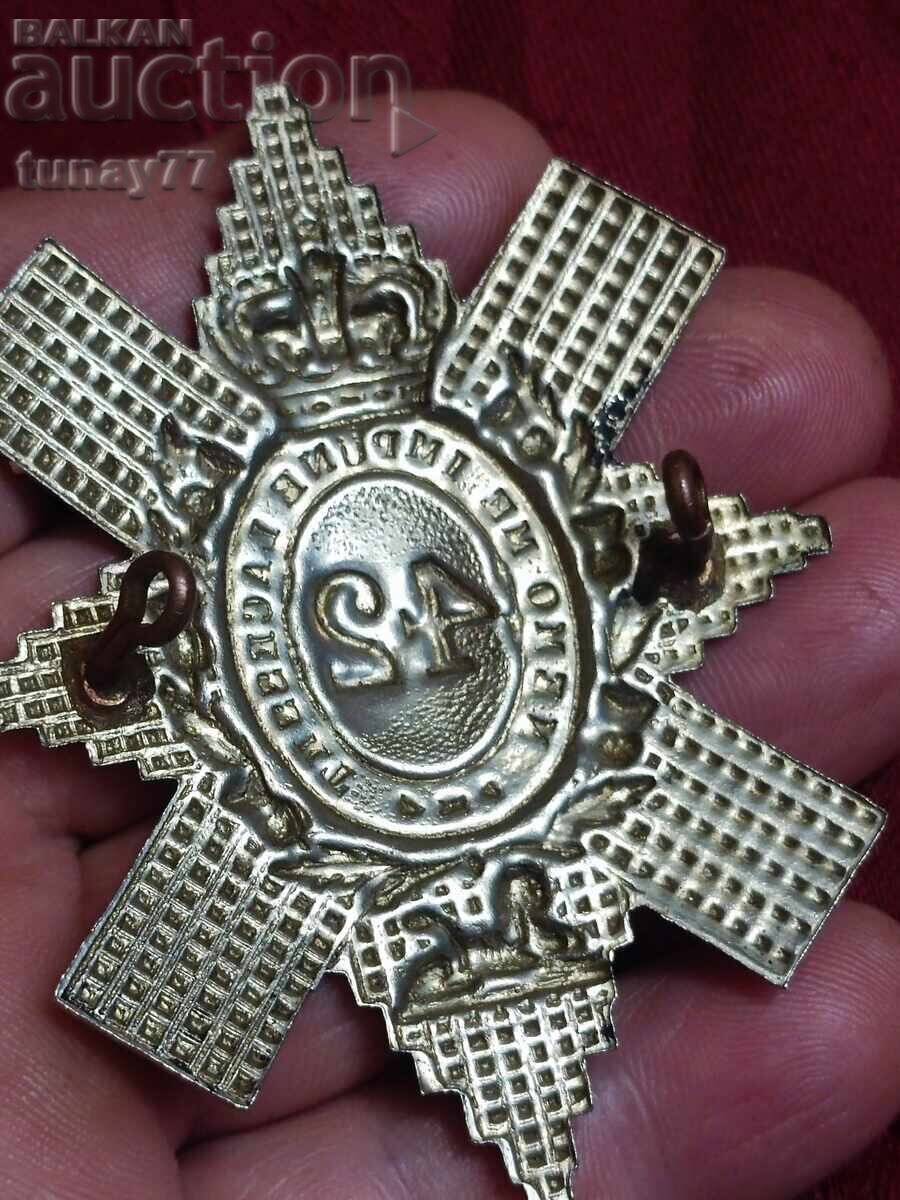 БРИТАНСКИ ВОЕННИ ЗНАЧКИ ЗА ШАПКИ, Значка за шапка на 42-ри п с цена € 2.52 | 4.93 лв.