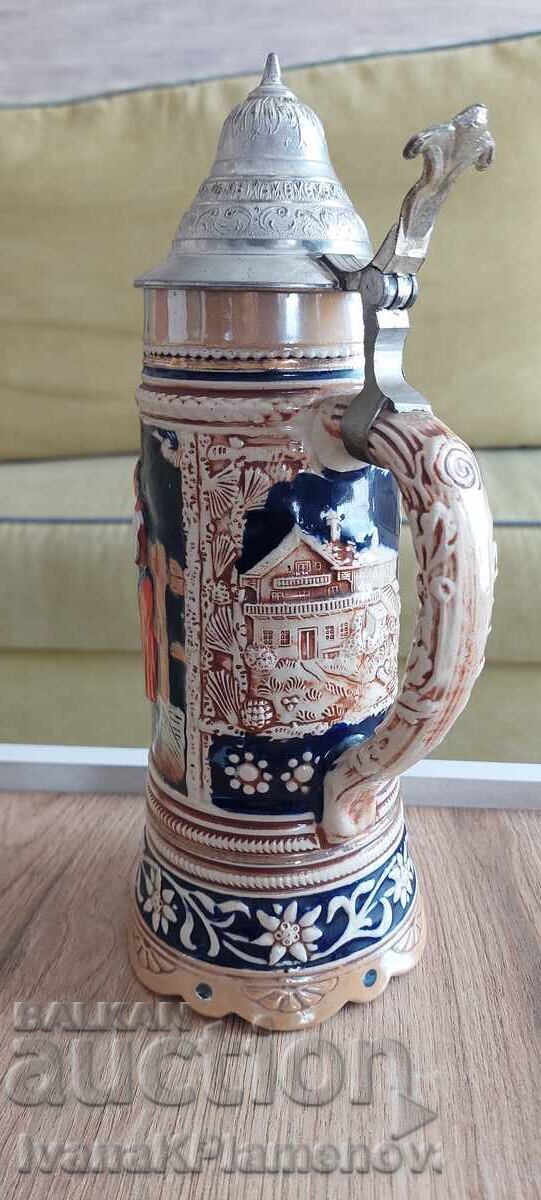 Cană muzicală retro Germania pentru colecționari excelentă