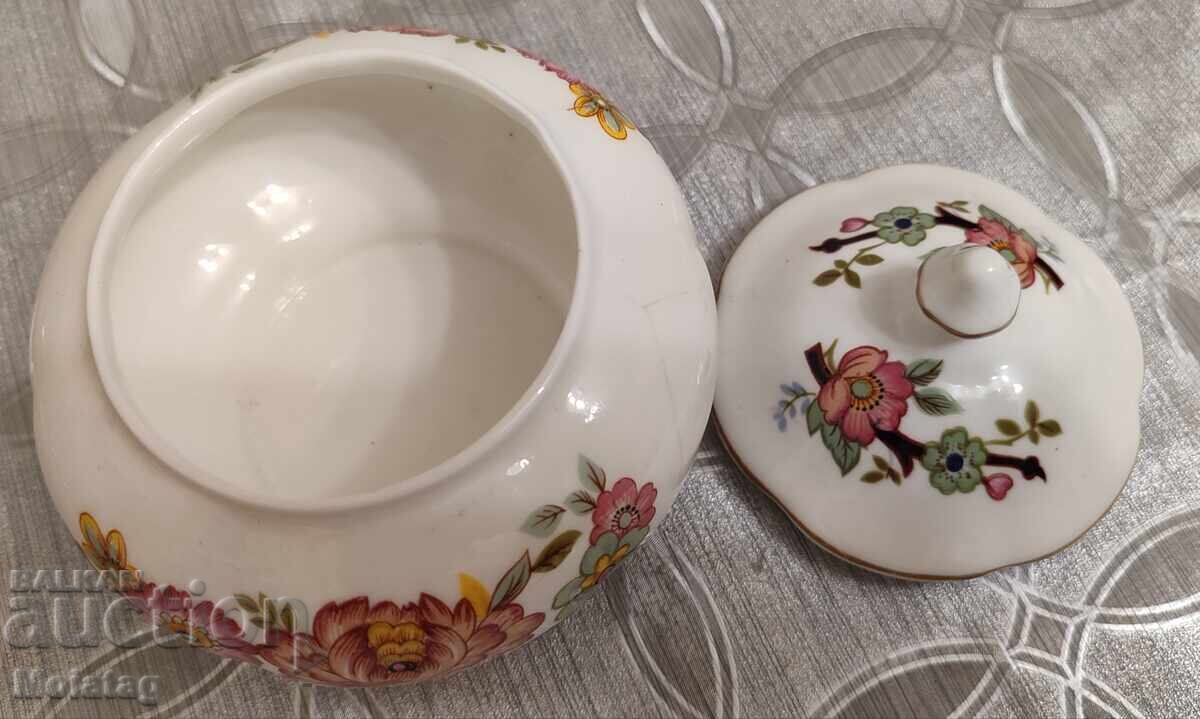 Livrarea Vază și zaharniță, cu ornament floral