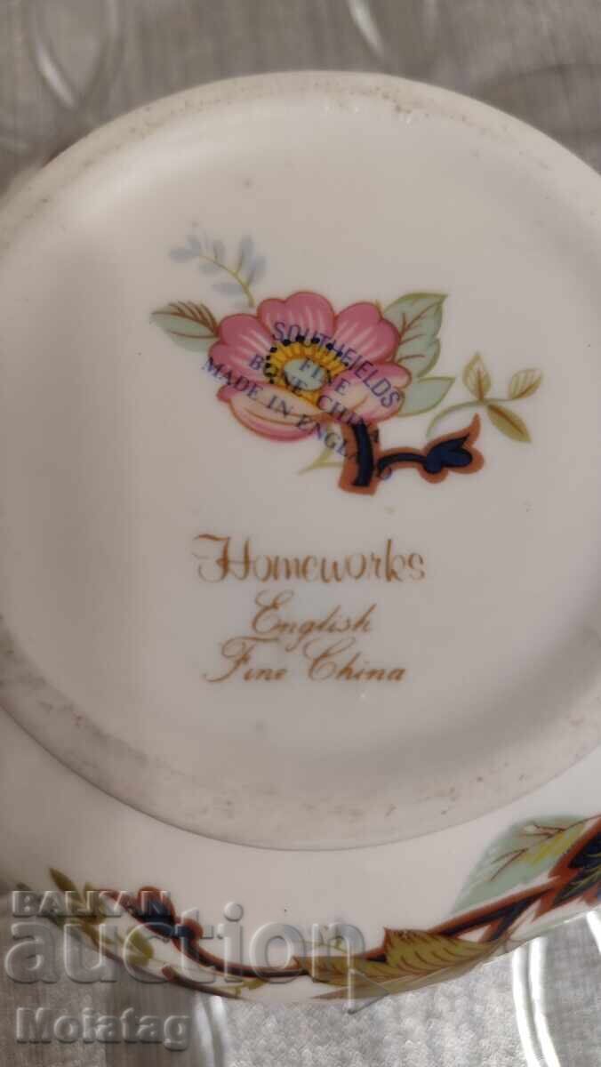 Vază și zaharniță, cu ornament floral - 6