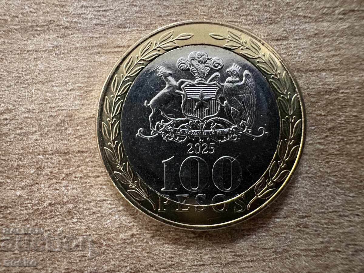 Chile - 100 pesos (2025) - A 100-a aniversare - Banca Centrală