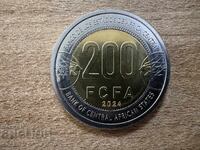 Κεντρική Αφρική - 200 φράγκα (2024)