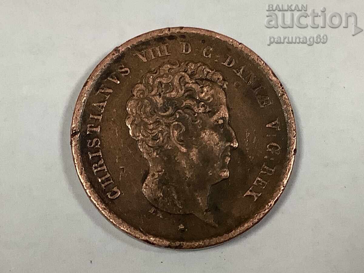 Denmark 1 Rigsbankskilling 1842 with price € 6.00 | 11.74 BGN