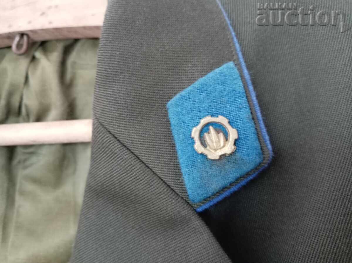Στρατιωτικό μπουφάν στολή με επωμίδες αρχικελευστή δεκαετίας του '70 - 6
