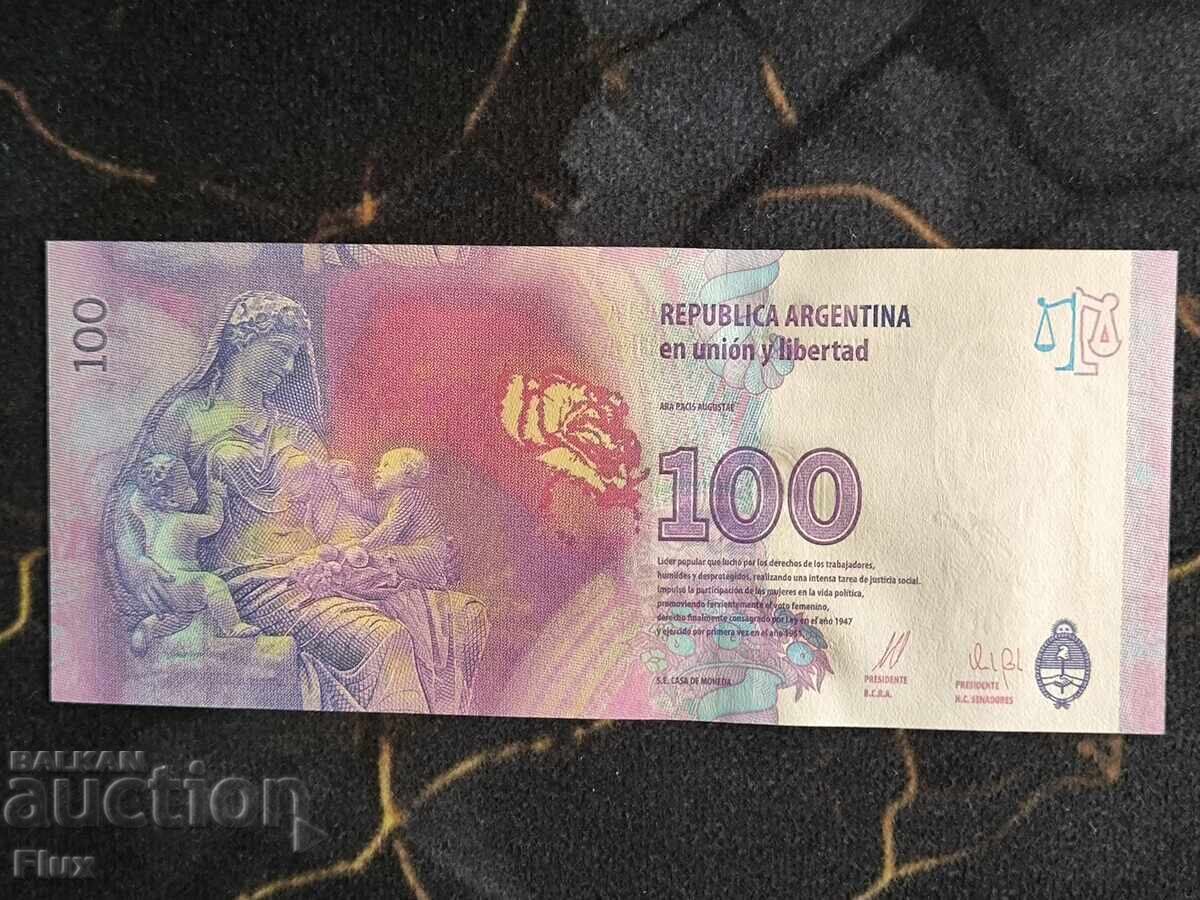 Bancnotă - Argentina - 100 pesos UNC | 2012 cu preț € 4.00 | 7.82 BGN Bancnotă - Argentina - 100 pesos UNC | 2012 cu preț € 4.00 | 7.82 BGN