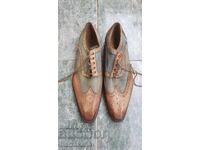 Interesting genuine leather shoes size 44