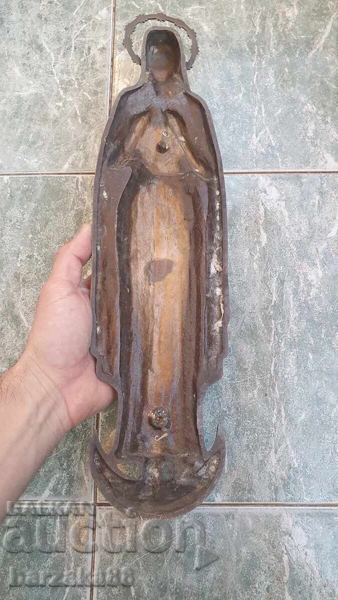 Antique bronze religious panel - 6