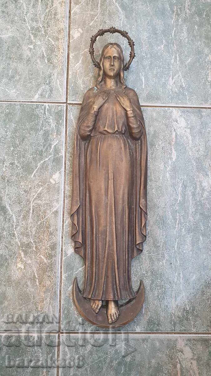 Antique bronze religious panel
