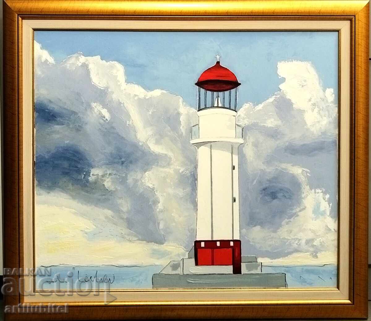 Georgi Lechev (1949-2025) painting - 73 x 83 cm