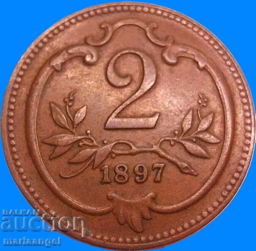Licitație Austria 2 heller 1897