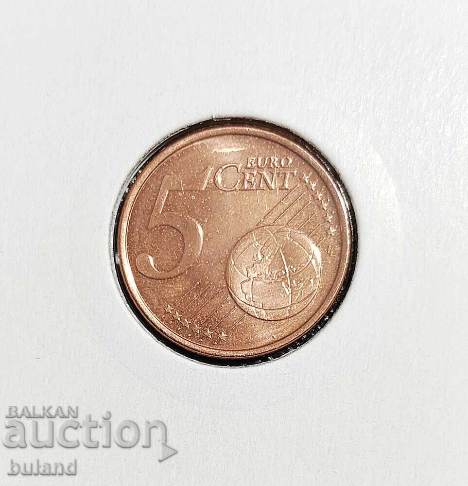 Финландия UNC Евромонета 5 Цента 2001 Euro Cent Finland Евро с цена € 6.50 | 12.71 лв.