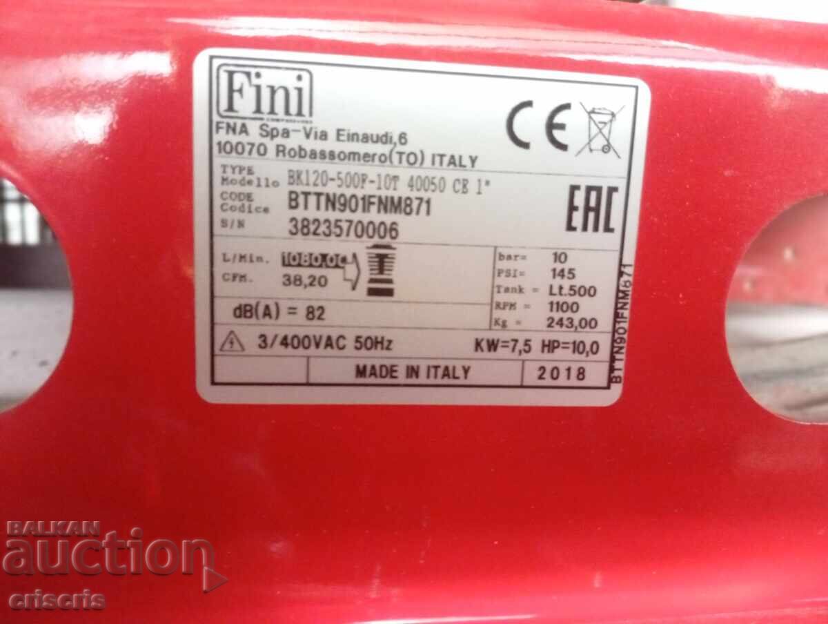 Industrial air compressor Fini BK120-500F-10T Industrial air compressor Fini BK120-500F-10T