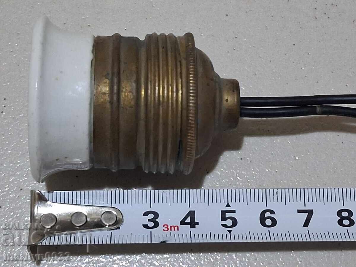 Vechi soclu din porțelan candelabru lanternă abajur 1920 - 7