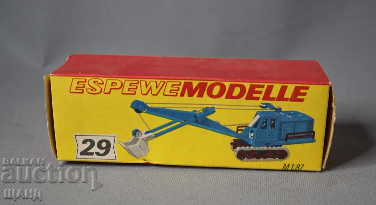 ESPEWE MODELLE Cutie veche de la o jucărie germană model excavator ESPEWE MODELLE Cutie veche de la o jucărie germană model excavator