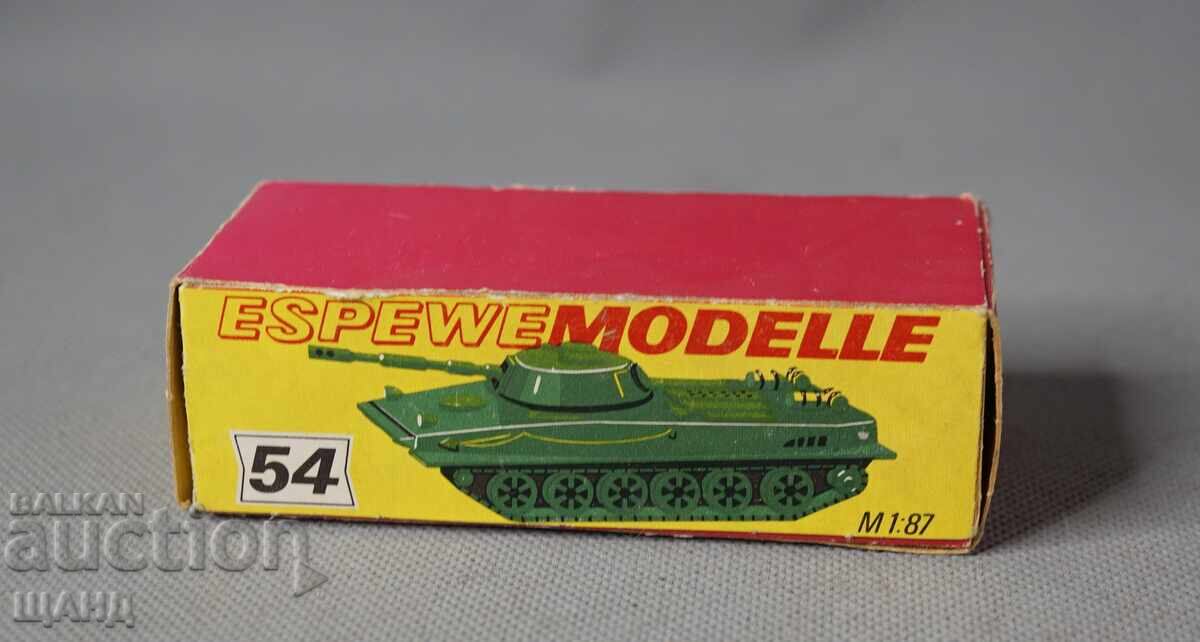ESPEWE MODELLE Cutie veche de la un model de tanc de jucărie german