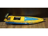 NIKKO Jucărie veche mare din plastic model barcă cu motor