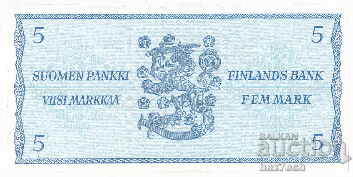 Licitație ❤️ ⭐ Finlanda 1963 5 timbre ⭐ ❤️