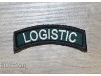 Emblemă adezivă tip arc pentru Logistică
