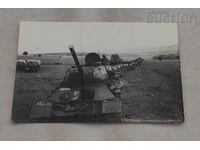 ТАНКОВА КОЛОНА ХАСКОВО ПОД. 55 470 СНИМКА 1968г.